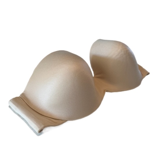 Maidenform Strapless Custom Lift Underwire Bra 38DF Latte Lift Nude - Picture 2 of 9